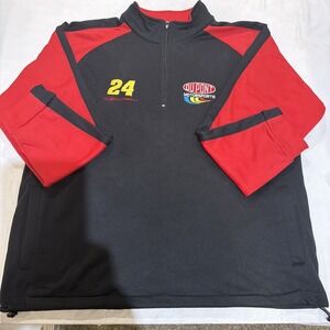 VTG Winners Circle DUPONT NASCAR JEFF GORDON #24 QUARTER ZIP‎ FLEECE XL